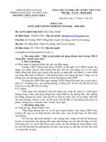 Một số giải pháp xây dựng khuôn viên trường THCS Năng Khả “Xanh, sạch, đep