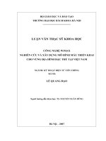 Công nghệ WIMAX  nghiên cứu và xây dựng mô hình mẫu triển khai cho vùng địa hình đặc thù tại Việt Nam