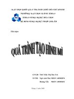 Quá trình tạo hình mì