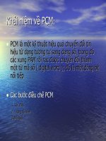 Khái niệm về PCM