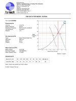 FAN DATA FOR MODEL SCE564