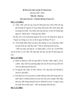 Đề thi tuyển sinh lớp 10 chuyên hóa