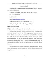 Đánh giá thực trạng kinh doanh và định hướng phát triển của Nhà khách Thanh niên