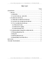 Xác định nhu cầu đào tạo - phát triển trong doanh nghiệp