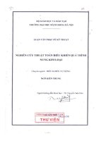 Nghiên cứu thuật toán điều khiển quá trình nung kim loại