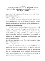 THỰC TRẠNG CÔNG TÁC KẾ TOÁN TẬP CHI PHÍ SẢN XUẤT VÀ TÍNH GIÁ THÀNH SẢN PHẨM TẠI CÔNG TY  CP XÂY DỰNG CTGT 892