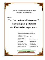 The “advantage of latecomer” in abating air-pollution: the East Asian experience