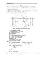TÍNH TOÁN ĐÁP ỨNG ĐỘNG LỰC HỌC CỦA KẾT CẤU