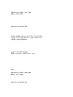 THỰC NGHIỆM SINH SẢN NHÂN TẠO CÁ TRA  (Pangasianodon hypophthalmus) TẠI TRUNG TÂM  GIỐNG TỈNH AN GIANG