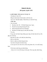 Quản lý dự án: Mở quán cà phê ATG