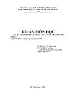 Tính toán thiết kế hệ thống hấp thụ khí SO2