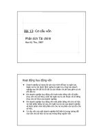 Cơ cấu vốn Phân tích Tài chính