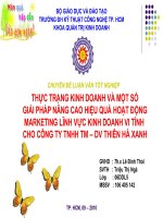 Nâng cao hiệu quả hoạt động kinh doanh vi tính cho công ty TNHH TM-DV Thiên Hà