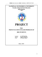 PRONUNCIATION ENGLISH PROBLEM OF IBD STUDENTS