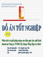 Phân tích và giải pháp nâng cao hiệu quả sản xuất kinh doanh tại Công ty TNHH Xây dựng tổng hợp An Bình