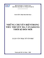 Những chuyển biến trong tiểu thuyết Ma Văn Kháng thời kỳ Đổi Mới