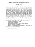 Phương hướng và giải pháp xóa đói giảm nghèo ở Việt Nam giai đoạn 2001-2005