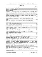 Giải pháp phòng ngừa và hạn chế rủi ro tín dụng trong hoạt động kinh doanh tại NHNo&PTNT  Lục Ngạn Bắc Giang