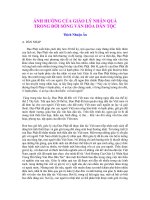 ẢNH HƯỞNG CỦA PHẬT GIÁO ĐẾN ĐỜI SỐNG VĂN HÓA VÙNG QUẢNG NAM