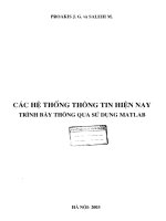 Các hệ thống thông tin hiện nay trình bày thông qua sử dụng Matlab