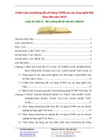 Chiến lược marketing đối với hàng TCMN của các làng nghề Việt Nam đến năm 2010