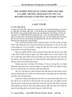 MỘT SỐ BIỆN PHÁP QUẢN LÍ HOẠT ĐỘNG DẠY HỌC  CỦA HIỆU TRƯỞNG NHẰM ĐÁP ỨNG YÊU CẦU  ĐỔI MỚI GIÁO DỤC Ở TRƯỜNG TRUNG HỌC CƠ SỞ