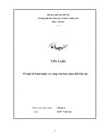 Về một số khái niệm và vùng văn hoá châu thổ bắc bộ