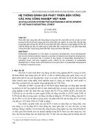 hệ thống đánh giá phát triển bền vững các khu công nghiệp Việt Nam