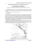 đánh giá biến đổi đáy ven bờ biển rạch Giá