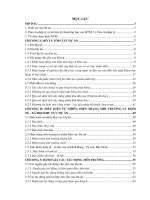 Điều kiện tự nhiên hiện trạng môi trường và kinh tế xã hội khu vực dự án