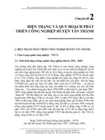 HIỆN TRẠNG VÀ QUY HOẠCH PHÁT TRIỂN CÔNG NGHIỆP HUYỆN TÂN THÀNH