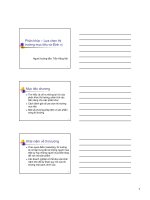 Phân khúc , lựa chọn thị trường mục tiêu và định vị