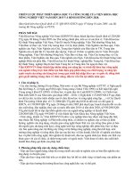 CHIẾN LƯỢC PHÁT TRIỂN KHOA HỌC VÀ CÔNG NGHỆ CỦA VIỆN KHOA HỌC NÔNG NGHIỆP VIỆT NAM ĐẾN 2015 VÀ ĐỊNH HƯỚNG ĐẾN 2020.