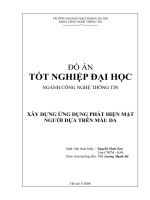 XÂY DỰNG ỨNG DỤNG PHÁT HIỆN MẶT NGƯỜI DỰA TRÊN MÀU DA
