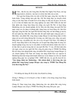 174 Xây dựng chiến lược Marketing mix nhằm định vị thị trường cho sản phẩm Đài xông hương Lampe Berger của Công ty TNHH Tân Hồng Hà trên thị trường Hà Nội