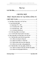 Thực trạng đầu tư phát triển và một số giải pháp định hướng phát triển tại Tổng công ty chè Việt Nam