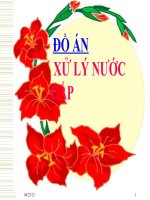 TÍNH TOÁN THIẾT KẾ HT XỬ LÝ NƯỚC PHÈN Ở ĐB SÔNG CỬU LONG