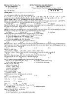 ĐỀ THI TUYỂN SINH ĐẠI HỌC NĂM 2011