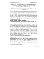 ĐÁNH GIÁ KHẢNĂNG THÍCH ỨNG VỚI CÔNG VIỆC  CỦA SINH VIÊN TỐT NGHIỆP NGÀNH DU LỊCH  Ở ĐỒNG BẰNG SÔNG CỬU LONG