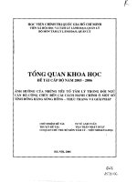 571 Ảnh hưởng của những yếu tố tâm lý trong đội ngũ cán bộ công chức đến cải cách hành chính ở một số tỉnh ở Đồng bằng Sông Hồng - thực trạng và giải pháp