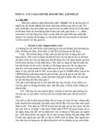 CÁC LOẠI CHI PHÍ, DOANH THU, LỢI NHUẬN