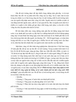 phân tích lựa chọn công nghệ và tính toán thiết kế công nghệ hệ thống xử lý nước thành phố du lịch công suất 3500m3/ngày