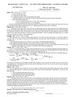 Đề thi tuyển sinh hóa học 2002