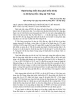 định hướng chiến lược phát triển đô thị và đô thị hóa bền vững tại Việt Nam