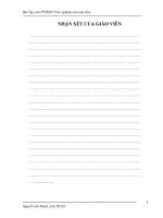 Phân tích hệ thống thông tin