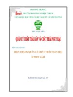 HIỆN TRẠNG QUẢN LÝ CHẤT THẢI NGUY HẠI Ở VIỆT NAM