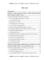 Giải pháp Marketing nhằm thu hút khách du lịch quốc tế đến với khách sạn Asean của công ty TNHH Thương mại du lịch và dịch vụ Rồng Vàng