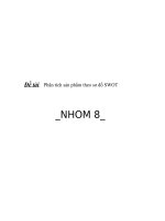 Phân tích sản phẩm theo sơ đồ SWOT