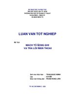 Mạch tự động ghi và trả lời điện thoại