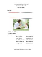 Các nhân ảnh hưởng đến sự phát triển nhân cách